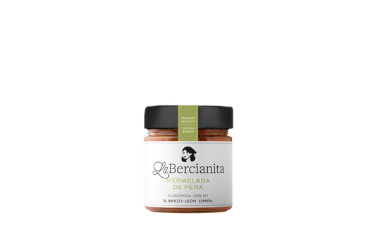 Tarro de mermelada de pera La Bercianita, Producto fabricado con pera conferencia del bierzo